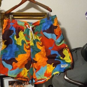 SHEIN Multicolor Camouflage Swim Shorts